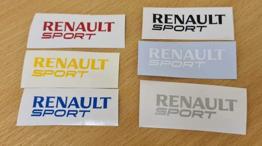 Renault sport steering wheel insert sticker