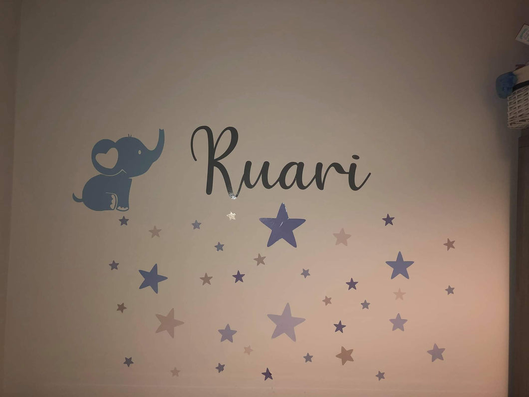 Personalised name wall sticker