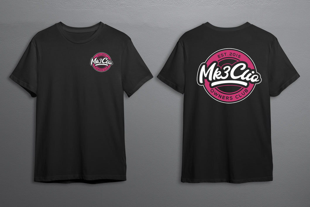 V2 Club t-shirt with front and back logo